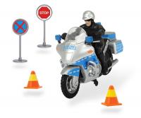 Policejní motocykl 10 cm s přísl.